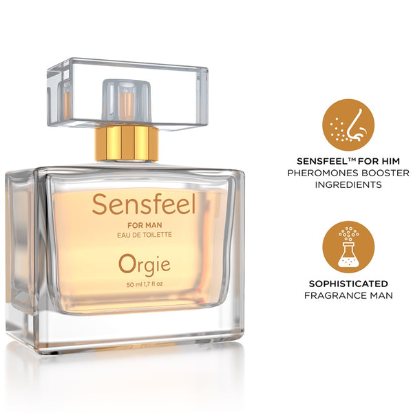 Orgie Orgie Sensfeel for Man Pheromone Perfume - 50ml  - Extreme Toyz Singapore - https://extremetoyz.com.sg - Sex Toys and Lingerie Online Store - Bondage Gear / Vibrators / Electrosex Toys / Wireless Remote Control Vibes / Sexy Lingerie and Role Play / BDSM / Dungeon Furnitures / Dildos and Strap Ons  / Anal and Prostate Massagers / Anal Douche and Cleaning Aide / Delay Sprays and Gels / Lubricants and more...