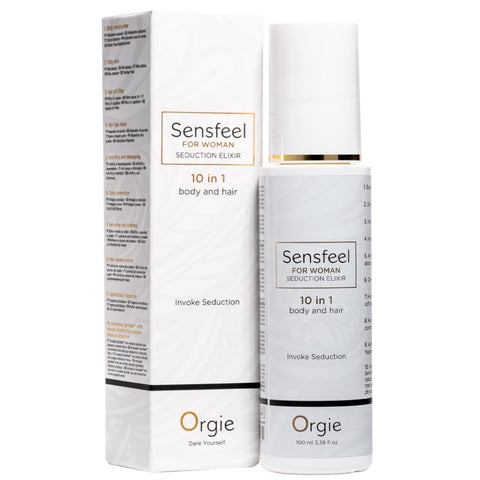 Orgie Sensfeel for Woman Seduction Elixir 10 in 1 for Body and Hair - 100ml - Extreme Toyz Singapore - https://extremetoyz.com.sg - Sex Toys and Lingerie Online Store - Bondage Gear / Vibrators / Electrosex Toys / Wireless Remote Control Vibes / Sexy Lingerie and Role Play / BDSM / Dungeon Furnitures / Dildos and Strap Ons  / Anal and Prostate Massagers / Anal Douche and Cleaning Aide / Delay Sprays and Gels / Lubricants and more...