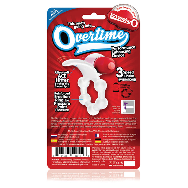 Overtime Performance Enhancing Vibrating Cock Ring