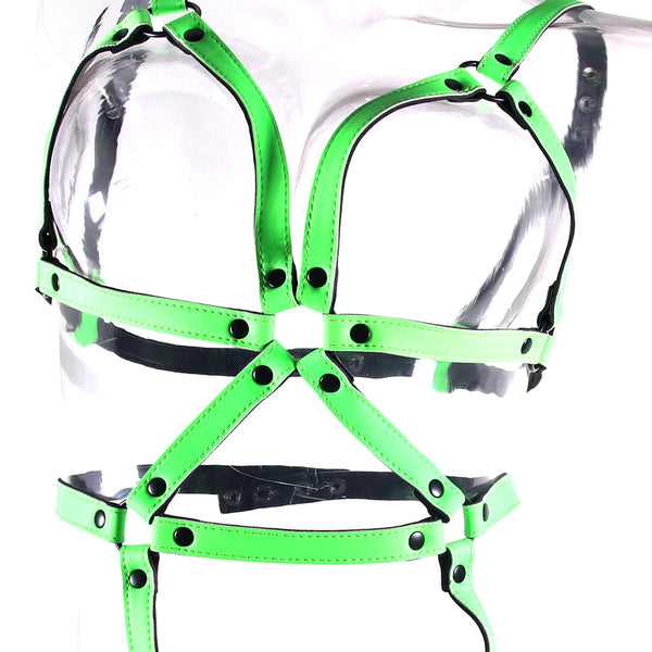 Shots America Ouch! Glow In The Dark Full Body Harness -L/XL - Extreme Toyz Singapore - https://extremetoyz.com.sg - Sex Toys and Lingerie Online Store - Bondage Gear / Vibrators / Electrosex Toys / Wireless Remote Control Vibes / Sexy Lingerie and Role Play / BDSM / Dungeon Furnitures / Dildos and Strap Ons &nbsp;/ Anal and Prostate Massagers / Anal Douche and Cleaning Aide / Delay Sprays and Gels / Lubricants and more... 