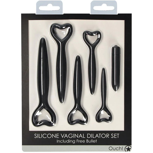 Silicone Vaginal Dilator Set - Black