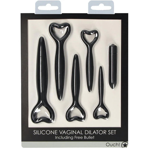 Silicone Vaginal Dilator Set - Black
