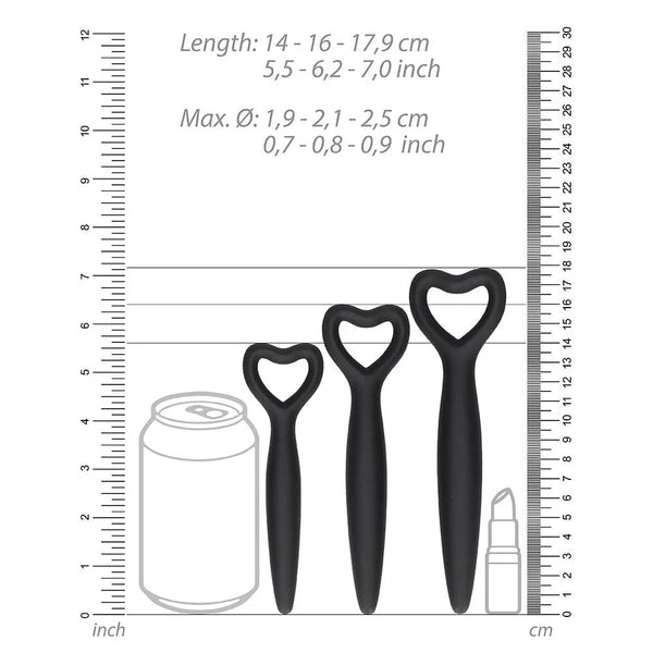 Silicone Vaginal Dilator Set - Black