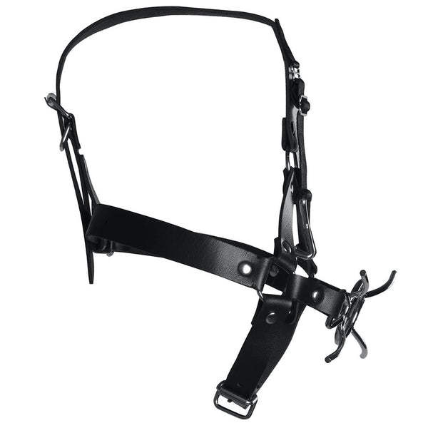 Shots America Ouch! Xtreme Head Harness with Spider Gag and Nose Hooks - Extreme Toyz Singapore - https://extremetoyz.com.sg - Sex Toys and Lingerie Online Store - Bondage Gear / Vibrators / Electrosex Toys / Wireless Remote Control Vibes / Sexy Lingerie and Role Play / BDSM / Dungeon Furnitures / Dildos and Strap Ons  / Anal and Prostate Massagers / Anal Douche and Cleaning Aide / Delay Sprays and Gels / Lubricants and more...