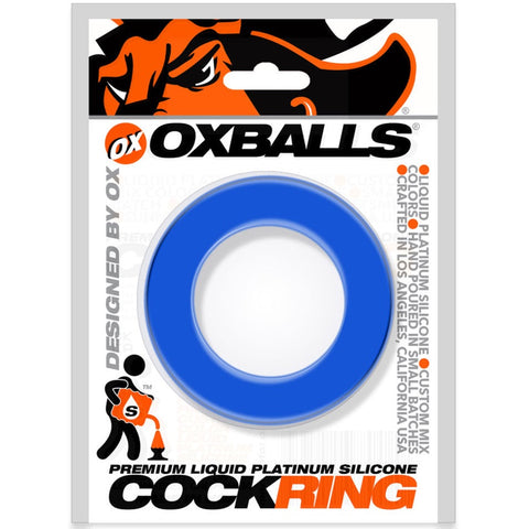 OXBALLS PIG-RING Liquid Platinum Silicone Ultra-Comfort Cockring - Blue - Extreme Toyz Singapore - https://extremetoyz.com.sg - Sex Toys and Lingerie Online Store - Bondage Gear / Vibrators / Electrosex Toys / Wireless Remote Control Vibes / Sexy Lingerie and Role Play / BDSM / Dungeon Furnitures / Dildos and Strap Ons &nbsp;/ Anal and Prostate Massagers / Anal Douche and Cleaning Aide / Delay Sprays and Gels / Lubricants and more...