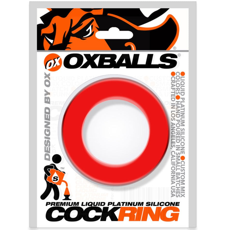 OXBALLS PIG-RING Liquid Platinum Silicone Ultra-Comfort Cockring - Red - Extreme Toyz Singapore - https://extremetoyz.com.sg - Sex Toys and Lingerie Online Store - Bondage Gear / Vibrators / Electrosex Toys / Wireless Remote Control Vibes / Sexy Lingerie and Role Play / BDSM / Dungeon Furnitures / Dildos and Strap Ons &nbsp;/ Anal and Prostate Massagers / Anal Douche and Cleaning Aide / Delay Sprays and Gels / Lubricants and more...