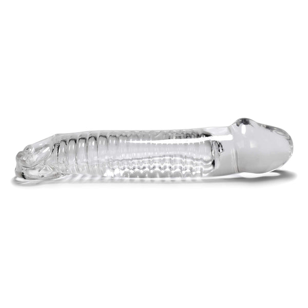 OXBALLS MUSCLE Original Smooth Cocksheath With Adjustable Fit - Clear - Extreme Toyz Singapore - https://extremetoyz.com.sg - Sex Toys and Lingerie Online Store - Bondage Gear / Vibrators / Electrosex Toys / Wireless Remote Control Vibes / Sexy Lingerie and Role Play / BDSM / Dungeon Furnitures / Dildos and Strap Ons &nbsp;/ Anal and Prostate Massagers / Anal Douche and Cleaning Aide / Delay Sprays and Gels / Lubricants and more...