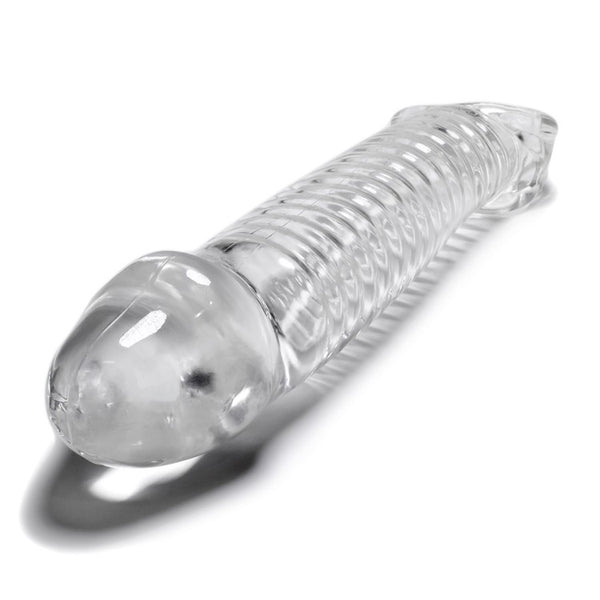 OXBALLS MUSCLE Original Smooth Cocksheath With Adjustable Fit - Clear - Extreme Toyz Singapore - https://extremetoyz.com.sg - Sex Toys and Lingerie Online Store - Bondage Gear / Vibrators / Electrosex Toys / Wireless Remote Control Vibes / Sexy Lingerie and Role Play / BDSM / Dungeon Furnitures / Dildos and Strap Ons &nbsp;/ Anal and Prostate Massagers / Anal Douche and Cleaning Aide / Delay Sprays and Gels / Lubricants and more...