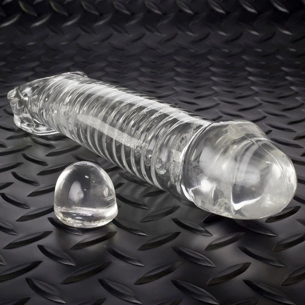 OXBALLS MUSCLE Original Smooth Cocksheath With Adjustable Fit - Clear - Extreme Toyz Singapore - https://extremetoyz.com.sg - Sex Toys and Lingerie Online Store - Bondage Gear / Vibrators / Electrosex Toys / Wireless Remote Control Vibes / Sexy Lingerie and Role Play / BDSM / Dungeon Furnitures / Dildos and Strap Ons &nbsp;/ Anal and Prostate Massagers / Anal Douche and Cleaning Aide / Delay Sprays and Gels / Lubricants and more...