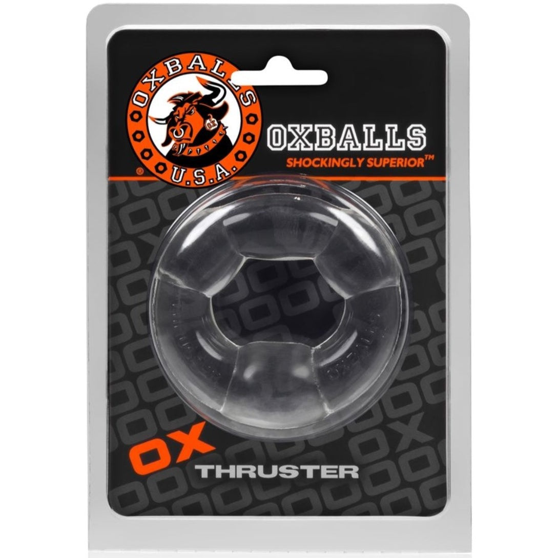 OXBALLS THRUSTER Max-Size Tri-Humped Cockring - Clear - Extreme Toyz Singapore - https://extremetoyz.com.sg - Sex Toys and Lingerie Online Store - Bondage Gear / Vibrators / Electrosex Toys / Wireless Remote Control Vibes / Sexy Lingerie and Role Play / BDSM / Dungeon Furnitures / Dildos and Strap Ons &nbsp;/ Anal and Prostate Massagers / Anal Douche and Cleaning Aide / Delay Sprays and Gels / Lubricants and more...