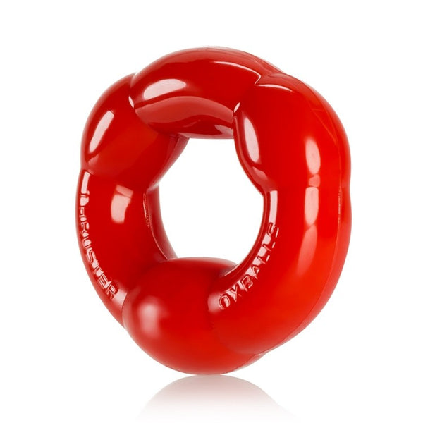 OXBALLS THRUSTER Max-Size Tri-Humped Cockring - Red - Extreme Toyz Singapore - https://extremetoyz.com.sg - Sex Toys and Lingerie Online Store - Bondage Gear / Vibrators / Electrosex Toys / Wireless Remote Control Vibes / Sexy Lingerie and Role Play / BDSM / Dungeon Furnitures / Dildos and Strap Ons &nbsp;/ Anal and Prostate Massagers / Anal Douche and Cleaning Aide / Delay Sprays and Gels / Lubricants and more...