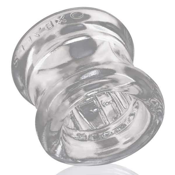 OXBALLS SQUEEZE Soft-Grip Ball Stretcher - Clear - Extreme Toyz Singapore - https://extremetoyz.com.sg - Sex Toys and Lingerie Online Store - Bondage Gear / Vibrators / Electrosex Toys / Wireless Remote Control Vibes / Sexy Lingerie and Role Play / BDSM / Dungeon Furnitures / Dildos and Strap Ons &nbsp;/ Anal and Prostate Massagers / Anal Douche and Cleaning Aide / Delay Sprays and Gels / Lubricants and more...