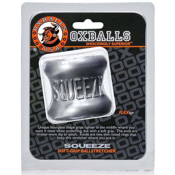 OXBALLS SQUEEZE Soft-Grip Ball Stretcher - Steel - Extreme Toyz Singapore - https://extremetoyz.com.sg - Sex Toys and Lingerie Online Store - Bondage Gear / Vibrators / Electrosex Toys / Wireless Remote Control Vibes / Sexy Lingerie and Role Play / BDSM / Dungeon Furnitures / Dildos and Strap Ons &nbsp;/ Anal and Prostate Massagers / Anal Douche and Cleaning Aide / Delay Sprays and Gels / Lubricants and more...