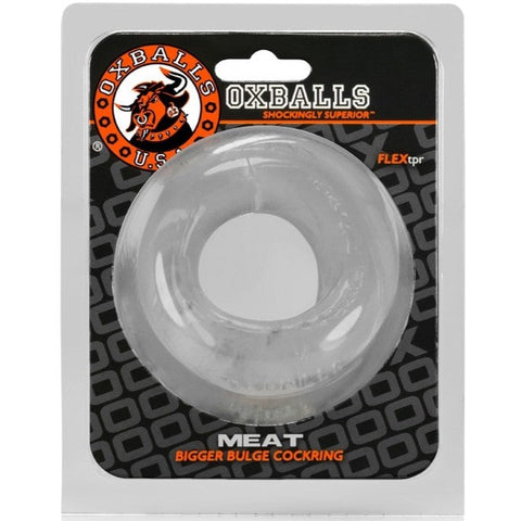 OXBALLS MEAT Bigger Bulge Cockring - Clear - Extreme Toyz Singapore - https://extremetoyz.com.sg - Sex Toys and Lingerie Online Store - Bondage Gear / Vibrators / Electrosex Toys / Wireless Remote Control Vibes / Sexy Lingerie and Role Play / BDSM / Dungeon Furnitures / Dildos and Strap Ons &nbsp;/ Anal and Prostate Massagers / Anal Douche and Cleaning Aide / Delay Sprays and Gels / Lubricants and more...