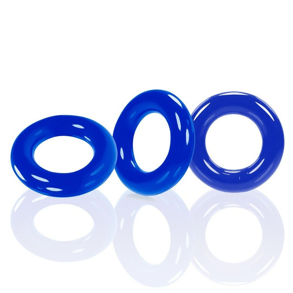 OXBALLS WILLY RINGS 3-Pack Cockrings - Blue - Extreme Toyz Singapore - https://extremetoyz.com.sg - Sex Toys and Lingerie Online Store - Bondage Gear / Vibrators / Electrosex Toys / Wireless Remote Control Vibes / Sexy Lingerie and Role Play / BDSM / Dungeon Furnitures / Dildos and Strap Ons &nbsp;/ Anal and Prostate Massagers / Anal Douche and Cleaning Aide / Delay Sprays and Gels / Lubricants and more...