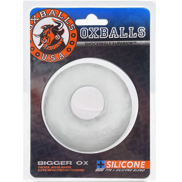 OXBALLS BIGGER OX Super Mega Stretch Silicone Cock Ring - Clear Ice - Extreme Toyz Singapore - https://extremetoyz.com.sg - Sex Toys and Lingerie Online Store - Bondage Gear / Vibrators / Electrosex Toys / Wireless Remote Control Vibes / Sexy Lingerie and Role Play / BDSM / Dungeon Furnitures / Dildos and Strap Ons &nbsp;/ Anal and Prostate Massagers / Anal Douche and Cleaning Aide / Delay Sprays and Gels / Lubricants and more...