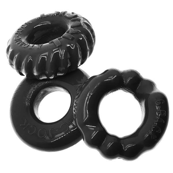 OXBALLS BONEMAKER 3-Pack Boner Rings - Black - Extreme Toyz Singapore - https://extremetoyz.com.sg - Sex Toys and Lingerie Online Store - Bondage Gear / Vibrators / Electrosex Toys / Wireless Remote Control Vibes / Sexy Lingerie and Role Play / BDSM / Dungeon Furnitures / Dildos and Strap Ons &nbsp;/ Anal and Prostate Massagers / Anal Douche and Cleaning Aide / Delay Sprays and Gels / Lubricants and more...