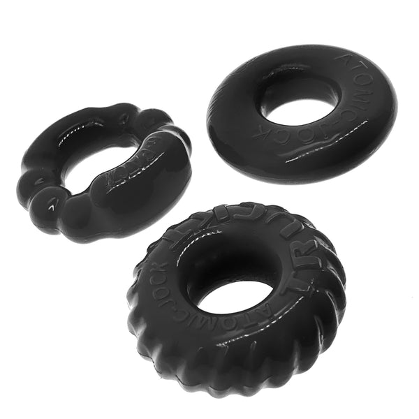 OXBALLS BONEMAKER 3-Pack Boner Rings - Black - Extreme Toyz Singapore - https://extremetoyz.com.sg - Sex Toys and Lingerie Online Store - Bondage Gear / Vibrators / Electrosex Toys / Wireless Remote Control Vibes / Sexy Lingerie and Role Play / BDSM / Dungeon Furnitures / Dildos and Strap Ons &nbsp;/ Anal and Prostate Massagers / Anal Douche and Cleaning Aide / Delay Sprays and Gels / Lubricants and more...