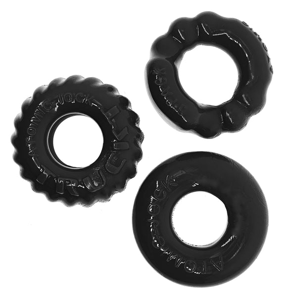 OXBALLS BONEMAKER 3-Pack Boner Rings - Black - Extreme Toyz Singapore - https://extremetoyz.com.sg - Sex Toys and Lingerie Online Store - Bondage Gear / Vibrators / Electrosex Toys / Wireless Remote Control Vibes / Sexy Lingerie and Role Play / BDSM / Dungeon Furnitures / Dildos and Strap Ons &nbsp;/ Anal and Prostate Massagers / Anal Douche and Cleaning Aide / Delay Sprays and Gels / Lubricants and more...