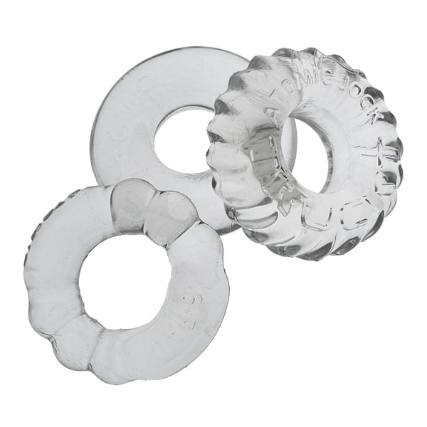 OXBALLS BONEMAKER 3-Pack Boner Rings - Clear - Extreme Toyz Singapore - https://extremetoyz.com.sg - Sex Toys and Lingerie Online Store - Bondage Gear / Vibrators / Electrosex Toys / Wireless Remote Control Vibes / Sexy Lingerie and Role Play / BDSM / Dungeon Furnitures / Dildos and Strap Ons &nbsp;/ Anal and Prostate Massagers / Anal Douche and Cleaning Aide / Delay Sprays and Gels / Lubricants and more...