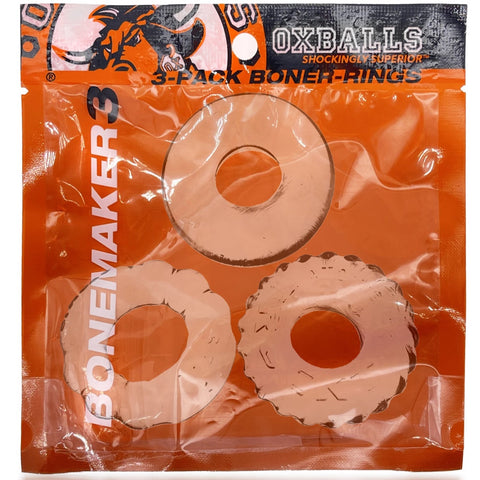 OXBALLS BONEMAKER 3-Pack Boner Rings - Clear - Extreme Toyz Singapore - https://extremetoyz.com.sg - Sex Toys and Lingerie Online Store - Bondage Gear / Vibrators / Electrosex Toys / Wireless Remote Control Vibes / Sexy Lingerie and Role Play / BDSM / Dungeon Furnitures / Dildos and Strap Ons &nbsp;/ Anal and Prostate Massagers / Anal Douche and Cleaning Aide / Delay Sprays and Gels / Lubricants and more...