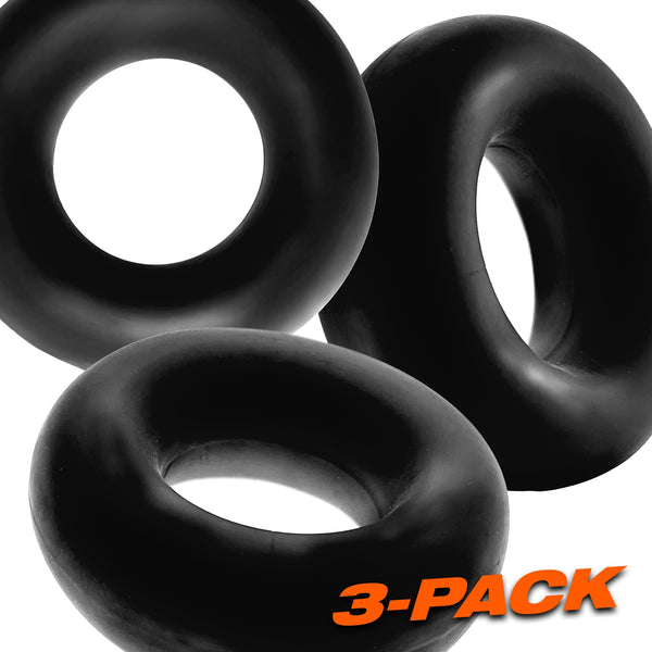 OXBALLS FAT WILLY RINGS 3-Pack Cockrings - Black - Extreme Toyz Singapore - https://extremetoyz.com.sg - Sex Toys and Lingerie Online Store - Bondage Gear / Vibrators / Electrosex Toys / Wireless Remote Control Vibes / Sexy Lingerie and Role Play / BDSM / Dungeon Furnitures / Dildos and Strap Ons &nbsp;/ Anal and Prostate Massagers / Anal Douche and Cleaning Aide / Delay Sprays and Gels / Lubricants and more...