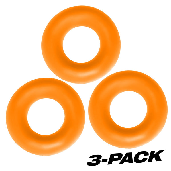 OXBALLS FAT WILLY 3-Pack Jumbo C-Rings - Orange - Extreme Toyz Singapore - https://extremetoyz.com.sg - Sex Toys and Lingerie Online Store - Bondage Gear / Vibrators / Electrosex Toys / Wireless Remote Control Vibes / Sexy Lingerie and Role Play / BDSM / Dungeon Furnitures / Dildos and Strap Ons &nbsp;/ Anal and Prostate Massagers / Anal Douche and Cleaning Aide / Delay Sprays and Gels / Lubricants and more...