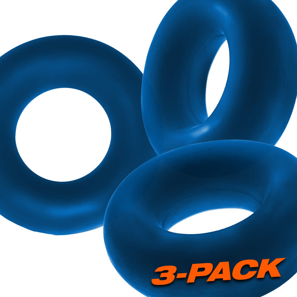 OXBALLS FAT WILLY 3-Pack Jumbo C-Rings - Space Blue - Extreme Toyz Singapore - https://extremetoyz.com.sg - Sex Toys and Lingerie Online Store - Bondage Gear / Vibrators / Electrosex Toys / Wireless Remote Control Vibes / Sexy Lingerie and Role Play / BDSM / Dungeon Furnitures / Dildos and Strap Ons &nbsp;/ Anal and Prostate Massagers / Anal Douche and Cleaning Aide / Delay Sprays and Gels / Lubricants and more...