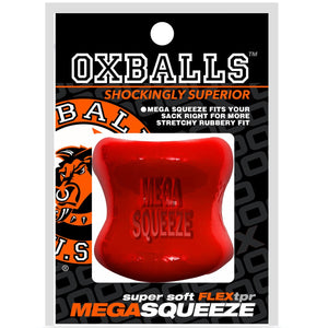 OXBALLS MEGA SQUEEZE Bigger Ball Stretcher - Red - Extreme Toyz Singapore - https://extremetoyz.com.sg - Sex Toys and Lingerie Online Store - Bondage Gear / Vibrators / Electrosex Toys / Wireless Remote Control Vibes / Sexy Lingerie and Role Play / BDSM / Dungeon Furnitures / Dildos and Strap Ons &nbsp;/ Anal and Prostate Massagers / Anal Douche and Cleaning Aide / Delay Sprays and Gels / Lubricants and more...