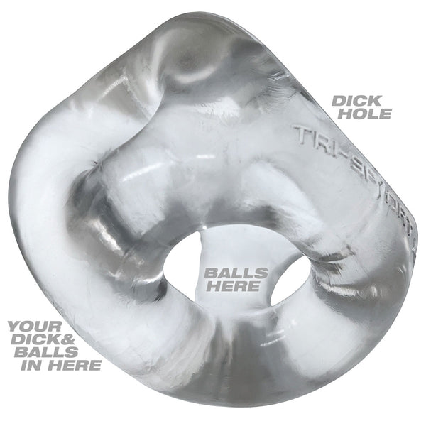 OXBALLS TRI-SPORT XL 3-Ring Cocksling - Clear - Extreme Toyz Singapore - https://extremetoyz.com.sg - Sex Toys and Lingerie Online Store - Bondage Gear / Vibrators / Electrosex Toys / Wireless Remote Control Vibes / Sexy Lingerie and Role Play / BDSM / Dungeon Furnitures / Dildos and Strap Ons &nbsp;/ Anal and Prostate Massagers / Anal Douche and Cleaning Aide / Delay Sprays and Gels / Lubricants and more...