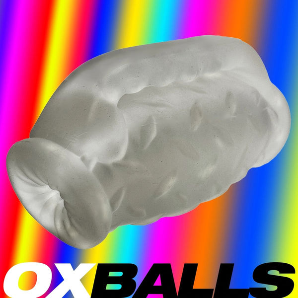 OXBALLS MASTERJACK Heavy-Duty Grip-Handle Double Penetration Stroker - Clear Ice - Extreme Toyz Singapore - https://extremetoyz.com.sg - Sex Toys and Lingerie Online Store - Bondage Gear / Vibrators / Electrosex Toys / Wireless Remote Control Vibes / Sexy Lingerie and Role Play / BDSM / Dungeon Furnitures / Dildos and Strap Ons &nbsp;/ Anal and Prostate Massagers / Anal Douche and Cleaning Aide / Delay Sprays and Gels / Lubricants and more...