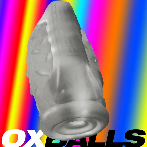 OXBALLS MASTERJACK Heavy-Duty Grip-Handle Double Penetration Stroker - Clear Ice - Extreme Toyz Singapore - https://extremetoyz.com.sg - Sex Toys and Lingerie Online Store - Bondage Gear / Vibrators / Electrosex Toys / Wireless Remote Control Vibes / Sexy Lingerie and Role Play / BDSM / Dungeon Furnitures / Dildos and Strap Ons &nbsp;/ Anal and Prostate Massagers / Anal Douche and Cleaning Aide / Delay Sprays and Gels / Lubricants and more...