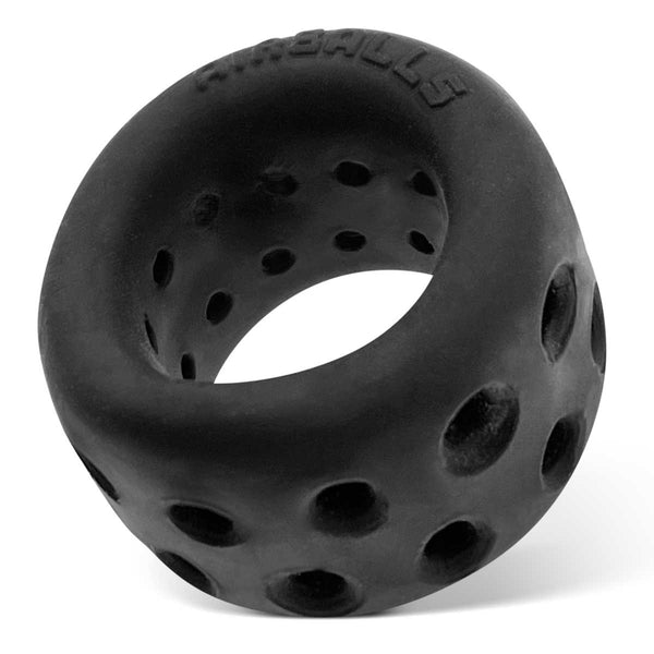 OXBALLS AIRBALLS Air-Lite Vented Ball Stretcher - Black - Extreme Toyz Singapore - https://extremetoyz.com.sg - Sex Toys and Lingerie Online Store - Bondage Gear / Vibrators / Electrosex Toys / Wireless Remote Control Vibes / Sexy Lingerie and Role Play / BDSM / Dungeon Furnitures / Dildos and Strap Ons &nbsp;/ Anal and Prostate Massagers / Anal Douche and Cleaning Aide / Delay Sprays and Gels / Lubricants and more...