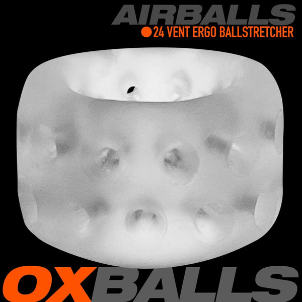 OXBALLS AIRBALLS Air-Lite Vented Ball Stretcher - Clear Ice - Extreme Toyz Singapore - https://extremetoyz.com.sg - Sex Toys and Lingerie Online Store - Bondage Gear / Vibrators / Electrosex Toys / Wireless Remote Control Vibes / Sexy Lingerie and Role Play / BDSM / Dungeon Furnitures / Dildos and Strap Ons &nbsp;/ Anal and Prostate Massagers / Anal Douche and Cleaning Aide / Delay Sprays and Gels / Lubricants and more...