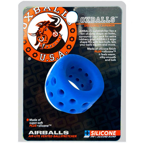 OXBALLS AIRBALLS Air-Lite Vented Ball Stretcher - Pool Ice - AIRBALLS Air-Lite Vented Ball Stretcher - Pool Ice - Extreme Toyz Singapore - https://extremetoyz.com.sg - Sex Toys and Lingerie Online Store - Bondage Gear / Vibrators / Electrosex Toys / Wireless Remote Control Vibes / Sexy Lingerie and Role Play / BDSM / Dungeon Furnitures / Dildos and Strap Ons &nbsp;/ Anal and Prostate Massagers / Anal Douche and Cleaning Aide / Delay Sprays and Gels / Lubricants and more...