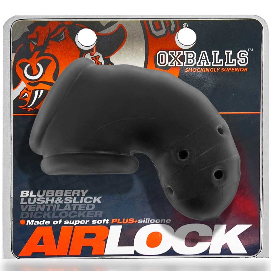 OXBALLS AIRLOCK Air-Lite Vented Chasity - Black Ice - Extreme Toyz Singapore - https://extremetoyz.com.sg - Sex Toys and Lingerie Online Store - Bondage Gear / Vibrators / Electrosex Toys / Wireless Remote Control Vibes / Sexy Lingerie and Role Play / BDSM / Dungeon Furnitures / Dildos and Strap Ons &nbsp;/ Anal and Prostate Massagers / Anal Douche and Cleaning Aide / Delay Sprays and Gels / Lubricants and more...