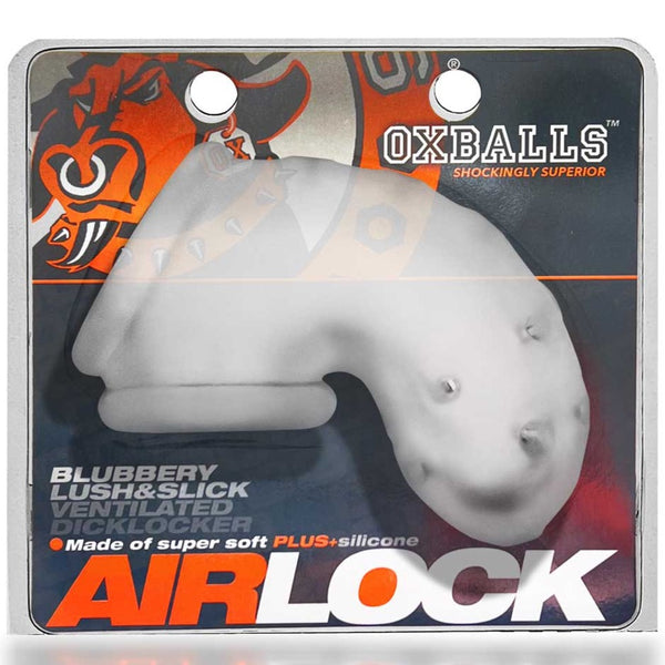 OXBALLS AIRLOCK Air-Lite Vented Chasity - Clear Ice - Extreme Toyz Singapore - https://extremetoyz.com.sg - Sex Toys and Lingerie Online Store - Bondage Gear / Vibrators / Electrosex Toys / Wireless Remote Control Vibes / Sexy Lingerie and Role Play / BDSM / Dungeon Furnitures / Dildos and Strap Ons &nbsp;/ Anal and Prostate Massagers / Anal Douche and Cleaning Aide / Delay Sprays and Gels / Lubricants and more...