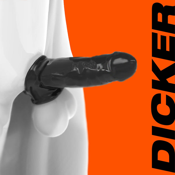 OXBALLS DICKER Ultra-Slim Cocksheath With Adjustable Fit - Black - Extreme Toyz Singapore - https://extremetoyz.com.sg - Sex Toys and Lingerie Online Store - Bondage Gear / Vibrators / Electrosex Toys / Wireless Remote Control Vibes / Sexy Lingerie and Role Play / BDSM / Dungeon Furnitures / Dildos and Strap Ons &nbsp;/ Anal and Prostate Massagers / Anal Douche and Cleaning Aide / Delay Sprays and Gels / Lubricants and more...