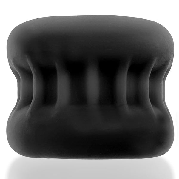 OXBALLS CORE Ribbed Tug-Down Grip Comfort Squeeze Ball Stretcher - Black - Extreme Toyz Singapore - https://extremetoyz.com.sg - Sex Toys and Lingerie Online Store - Bondage Gear / Vibrators / Electrosex Toys / Wireless Remote Control Vibes / Sexy Lingerie and Role Play / BDSM / Dungeon Furnitures / Dildos and Strap Ons &nbsp;/ Anal and Prostate Massagers / Anal Douche and Cleaning Aide / Delay Sprays and Gels / Lubricants and more...