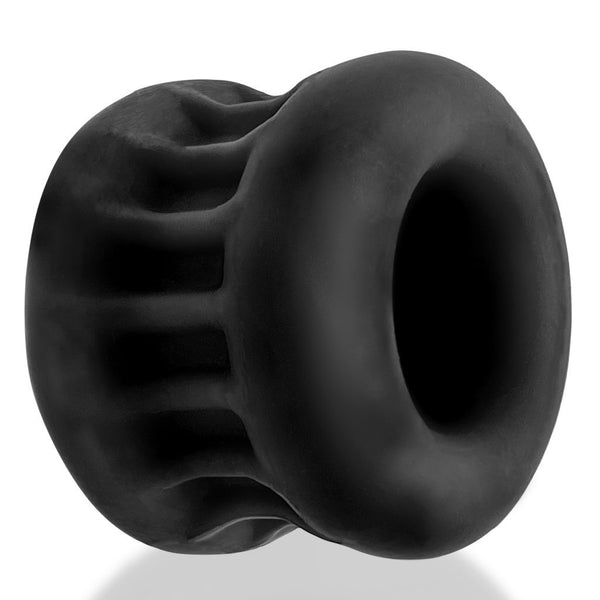 OXBALLS CORE Ribbed Tug-Down Grip Comfort Squeeze Ball Stretcher - Black - Extreme Toyz Singapore - https://extremetoyz.com.sg - Sex Toys and Lingerie Online Store - Bondage Gear / Vibrators / Electrosex Toys / Wireless Remote Control Vibes / Sexy Lingerie and Role Play / BDSM / Dungeon Furnitures / Dildos and Strap Ons &nbsp;/ Anal and Prostate Massagers / Anal Douche and Cleaning Aide / Delay Sprays and Gels / Lubricants and more...