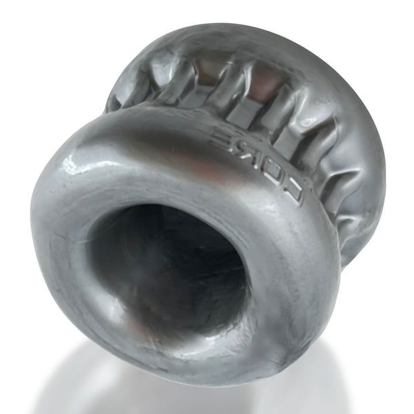 OXBALLS CORE Ribbed Tug-Down Grip Comfort Squeeze Ball Stretcher - Metallic Steel - Extreme Toyz Singapore - https://extremetoyz.com.sg - Sex Toys and Lingerie Online Store - Bondage Gear / Vibrators / Electrosex Toys / Wireless Remote Control Vibes / Sexy Lingerie and Role Play / BDSM / Dungeon Furnitures / Dildos and Strap Ons &nbsp;/ Anal and Prostate Massagers / Anal Douche and Cleaning Aide / Delay Sprays and Gels / Lubricants and more...