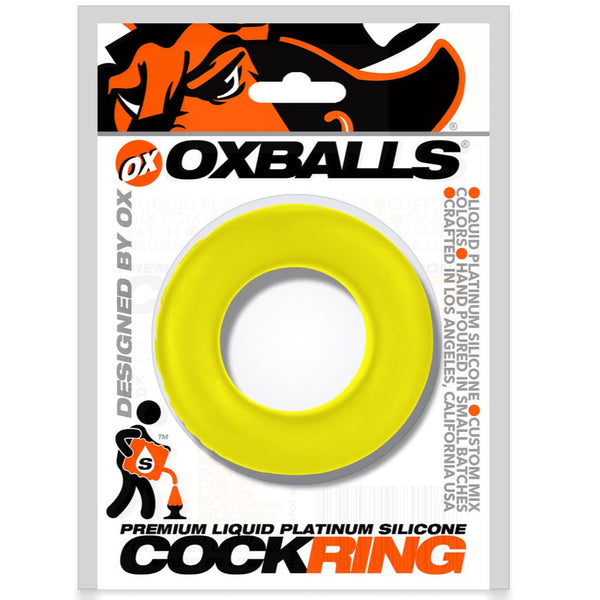 OXBALLS COCK-T Liquid Platinum Silicone Cockring - Acid Yellow - Extreme Toyz Singapore - https://extremetoyz.com.sg - Sex Toys and Lingerie Online Store - Bondage Gear / Vibrators / Electrosex Toys / Wireless Remote Control Vibes / Sexy Lingerie and Role Play / BDSM / Dungeon Furnitures / Dildos and Strap Ons &nbsp;/ Anal and Prostate Massagers / Anal Douche and Cleaning Aide / Delay Sprays and Gels / Lubricants and more...