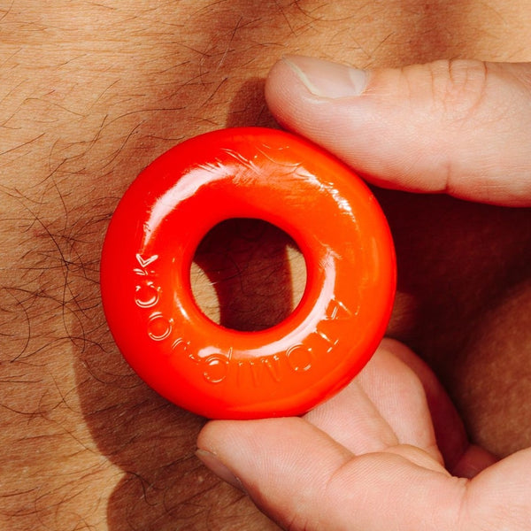 OXBALLS DO-NUT-2 Fatty Cockring- Red - Extreme Toyz Singapore - https://extremetoyz.com.sg - Sex Toys and Lingerie Online Store - Bondage Gear / Vibrators / Electrosex Toys / Wireless Remote Control Vibes / Sexy Lingerie and Role Play / BDSM / Dungeon Furnitures / Dildos and Strap Ons &nbsp;/ Anal and Prostate Massagers / Anal Douche and Cleaning Aide / Delay Sprays and Gels / Lubricants and more...