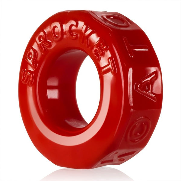 OXBALLS SPROCKET Super-Stretch Cockring - Red - Extreme Toyz Singapore - https://extremetoyz.com.sg - Sex Toys and Lingerie Online Store - Bondage Gear / Vibrators / Electrosex Toys / Wireless Remote Control Vibes / Sexy Lingerie and Role Play / BDSM / Dungeon Furnitures / Dildos and Strap Ons &nbsp;/ Anal and Prostate Massagers / Anal Douche and Cleaning Aide / Delay Sprays and Gels / Lubricants and more...