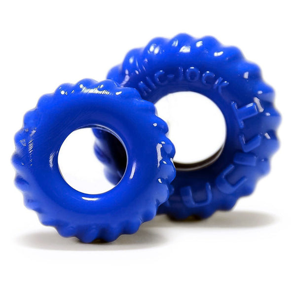 OXBALLS TRUCKT 2-Pack Cockring Set - Blue - Extreme Toyz Singapore - https://extremetoyz.com.sg - Sex Toys and Lingerie Online Store - Bondage Gear / Vibrators / Electrosex Toys / Wireless Remote Control Vibes / Sexy Lingerie and Role Play / BDSM / Dungeon Furnitures / Dildos and Strap Ons &nbsp;/ Anal and Prostate Massagers / Anal Douche and Cleaning Aide / Delay Sprays and Gels / Lubricants and more...