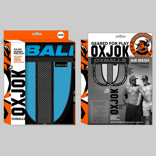 OXJOK by OXBALLS AIRMESH Swagger Jock Strap - Blue - Extreme Toyz Singapore - https://extremetoyz.com.sg - Sex Toys and Lingerie Online Store - Bondage Gear / Vibrators / Electrosex Toys / Wireless Remote Control Vibes / Sexy Lingerie and Role Play / BDSM / Dungeon Furnitures / Dildos and Strap Ons &nbsp;/ Anal and Prostate Massagers / Anal Douche and Cleaning Aide / Delay Sprays and Gels / Lubricants and more...