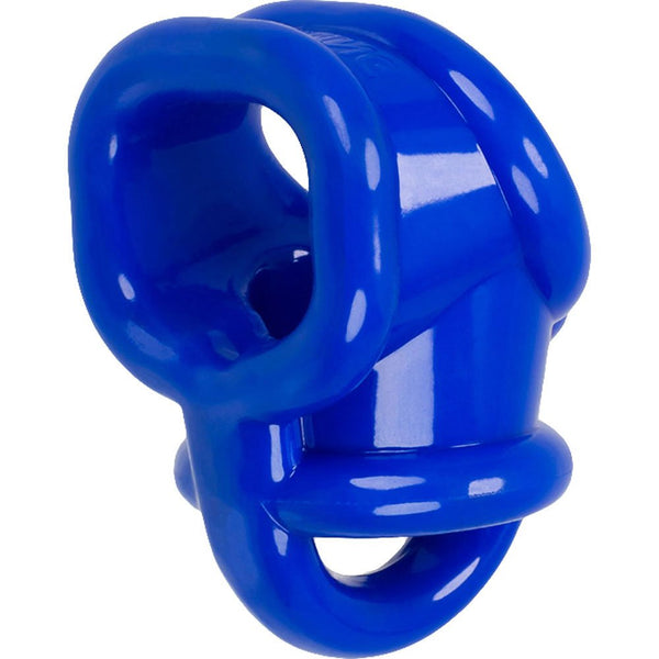 OXBALLS BALLSLING Cocksling with Splitter Cockring - Blue - Extreme Toyz Singapore - https://extremetoyz.com.sg - Sex Toys and Lingerie Online Store - Bondage Gear / Vibrators / Electrosex Toys / Wireless Remote Control Vibes / Sexy Lingerie and Role Play / BDSM / Dungeon Furnitures / Dildos and Strap Ons &nbsp;/ Anal and Prostate Massagers / Anal Douche and Cleaning Aide / Delay Sprays and Gels / Lubricants and more...