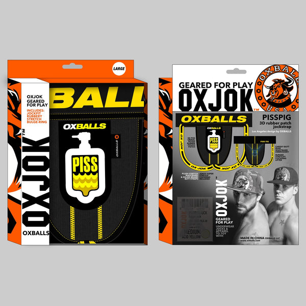 OXJOK by OXBALLS PISSPIG 3D Rubber Patch Jock Strap - Extreme Toyz Singapore - https://extremetoyz.com.sg - Sex Toys and Lingerie Online Store - Bondage Gear / Vibrators / Electrosex Toys / Wireless Remote Control Vibes / Sexy Lingerie and Role Play / BDSM / Dungeon Furnitures / Dildos and Strap Ons &nbsp;/ Anal and Prostate Massagers / Anal Douche and Cleaning Aide / Delay Sprays and Gels / Lubricants and more...