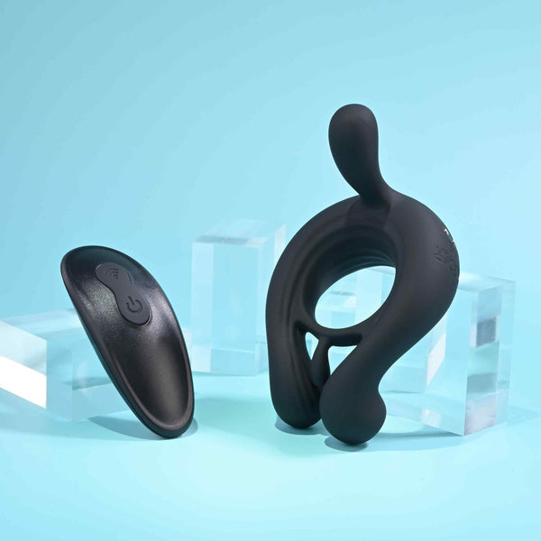 Triple Play Remote Controlled Rechargeable Cock Ring