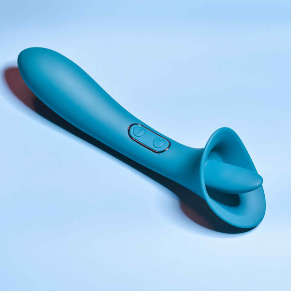 True Indulgence Rechargeable Dual End Tongue-Stroking Vibrator